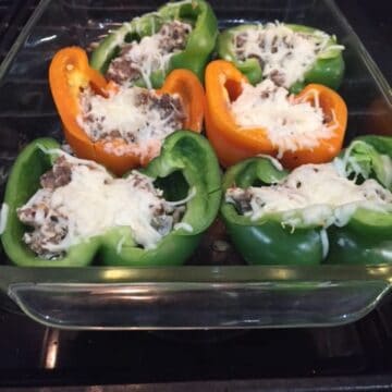 Italian Sausage and Cream Cheese Stuffed Bell Peppers