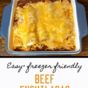freezer friendly beef enchiladas