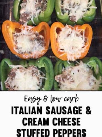 Italian Sausage and Cream Cheese Stuffed Peppers
