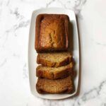 honey and buttermilk banana bread sliced