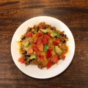 vegetarian quinoa enchilada bake