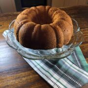 peach and walnut coffee cake