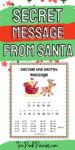 Secret Message from Santa Printable {instant download}