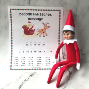Secret Message from Santa Printable {instant download}