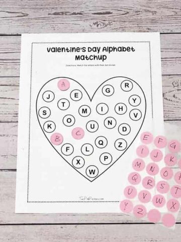 Valentine's Day Alphabet Activity