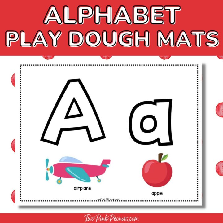 Printable Playdough Alphabet Mats {INSTANT download!}
