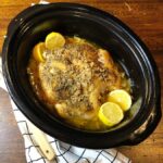 Crockpot Lemon and Garlic Whole Chicken