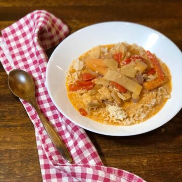 slow cooker red thai chicken curry