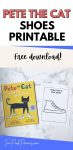 Pete the Cat Shoes Printable {Pete the Cat Inspired} Instant Download