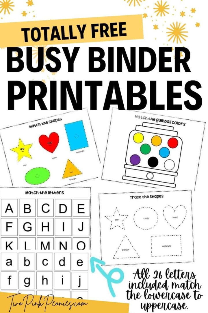Free Busy Binder Printables {instant download}