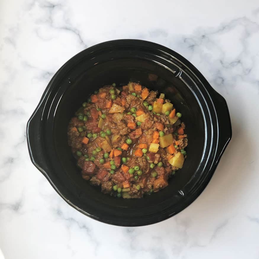 Crockpot Ground Beef Curry - Two Pink Peonies