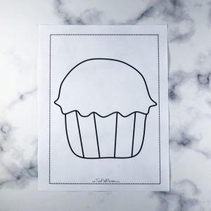 Free Printable Cupcake Template {free instant PDF download}