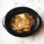 Garlic Brown Sugar Whole Chicken in the Slow Cooker