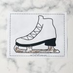 Printable Ice Skate Template - Free Instant Download