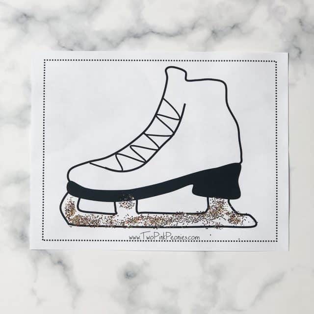 Printable Ice Skate Template - Free Instant Download