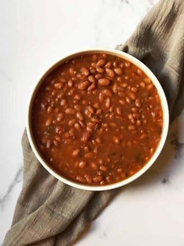 Crockpot Borracho Beans