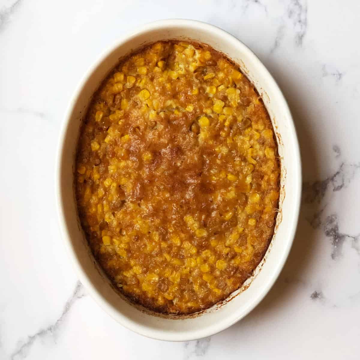 Corn Souffle {delicious & super easy recipe} | Two Pink Peonies