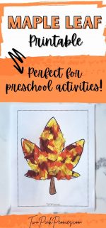 Maple Leaf Printable {totally free INSTANT download, no sign up required}