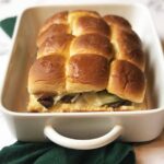 philly cheesesteak sliders with ground beef