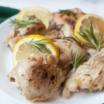 Instant Pot Lemon upclose image of Rosemary Chicken Thighs