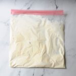 ice cream in a large zip lock bag