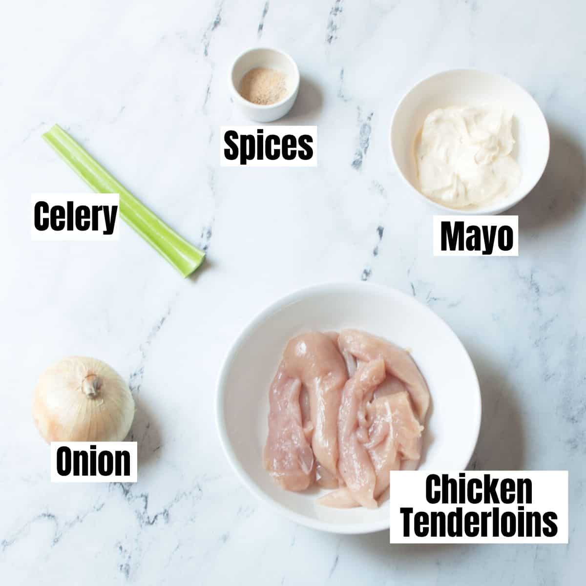 ingredients needed to make Copycat Chicken Salad Chick Dixie Chick
