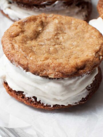 Amish Oatmeal Whoopie Pies close up