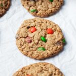 close up of an Amish monster cookie