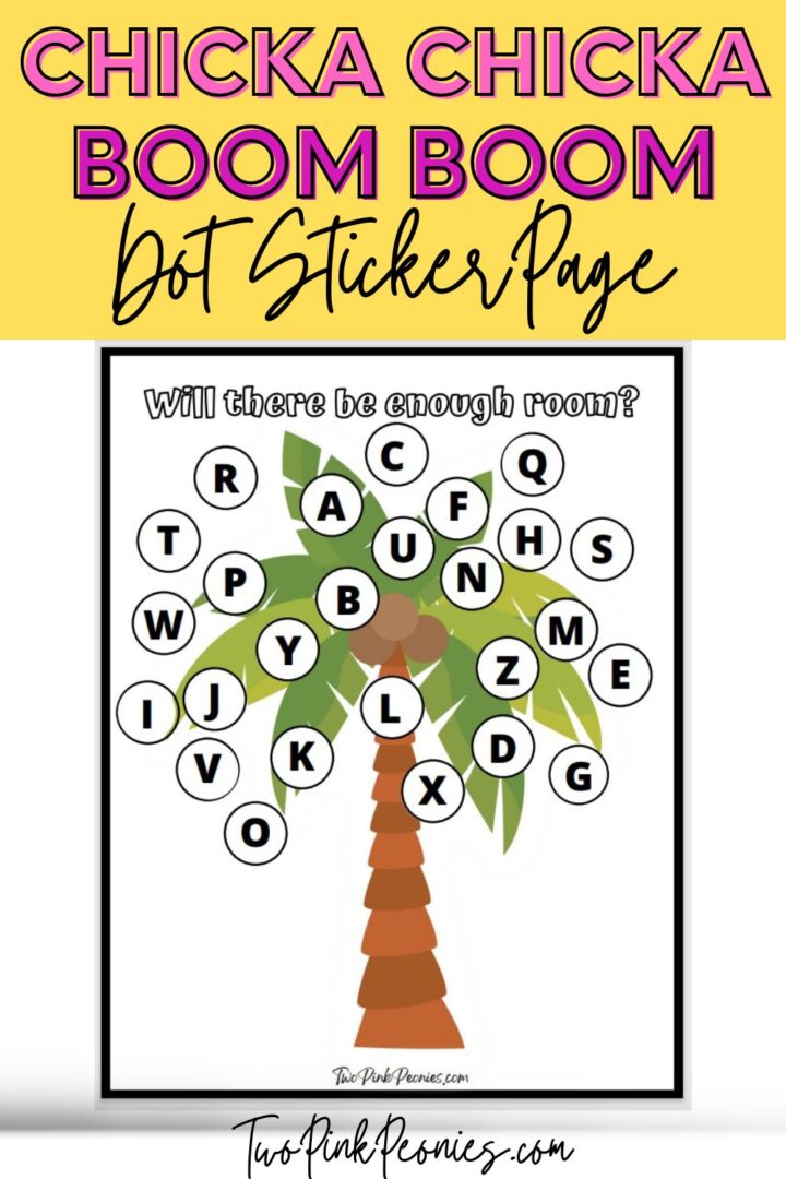 Chicka Chicka Boom Boom Printable Tree {instant download}