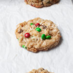 close up of a Christmas Cowboy Cookie