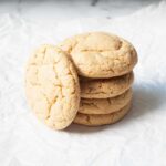 Cake Mix Peanut Butter Cookies stacked