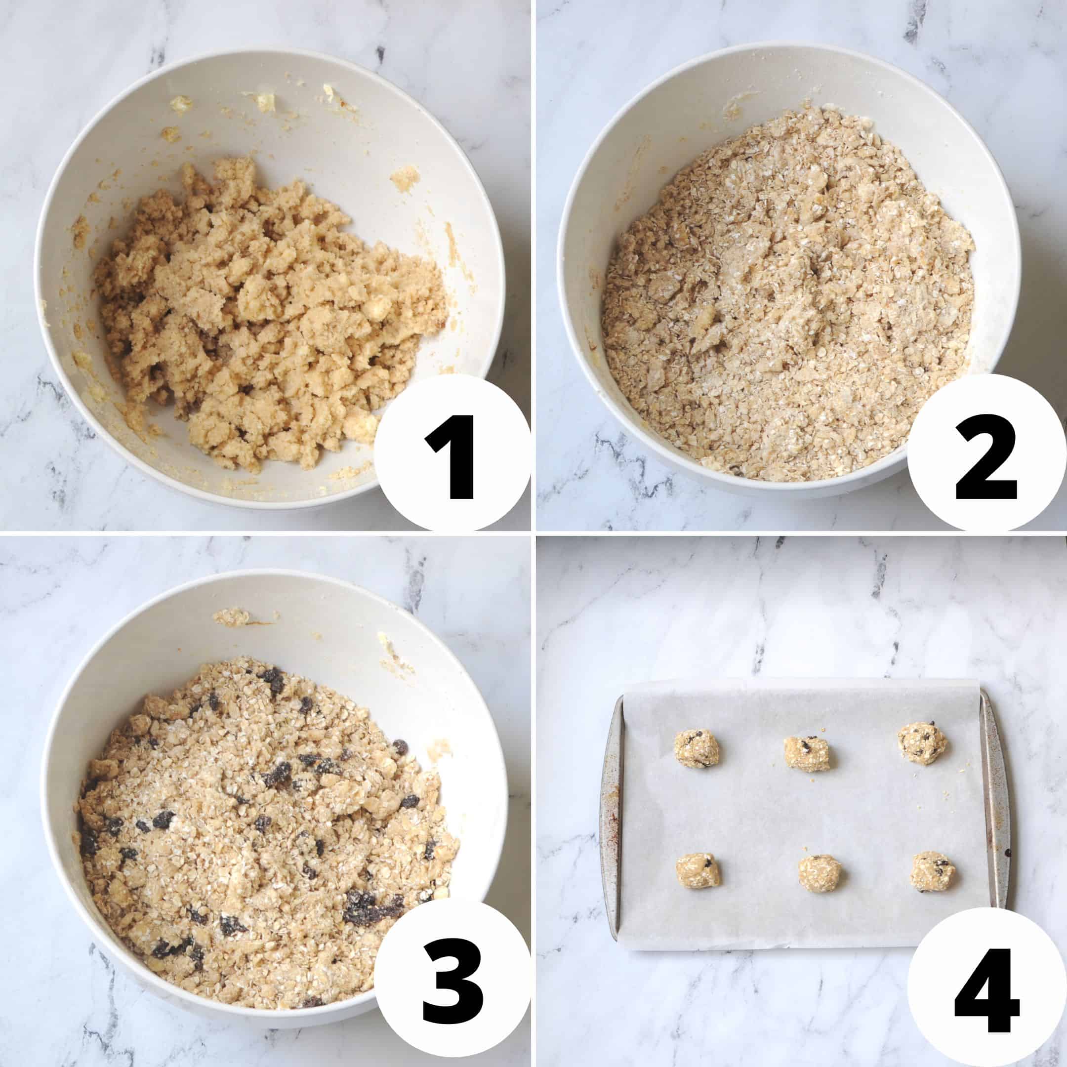 step by step guide on how to make Amish oatmeal cookies