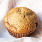 sourdough strawberry muffin