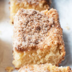 Amish Coffee Cake slice up close view