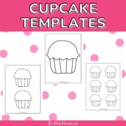 Free Printable Cupcake Templates {free instant PDF download}