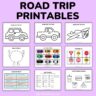 Road Trip Printables for Preschoolers {instant download}
