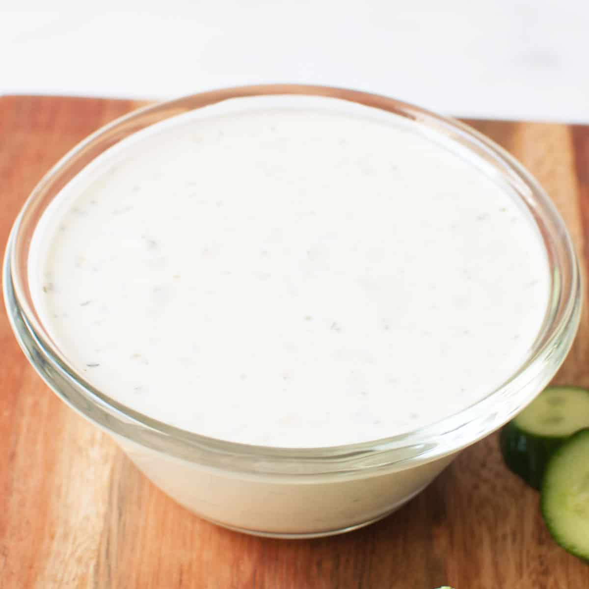A bowl of ranch.