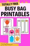 Free Busy Bag Printables | Two Pink Peonies